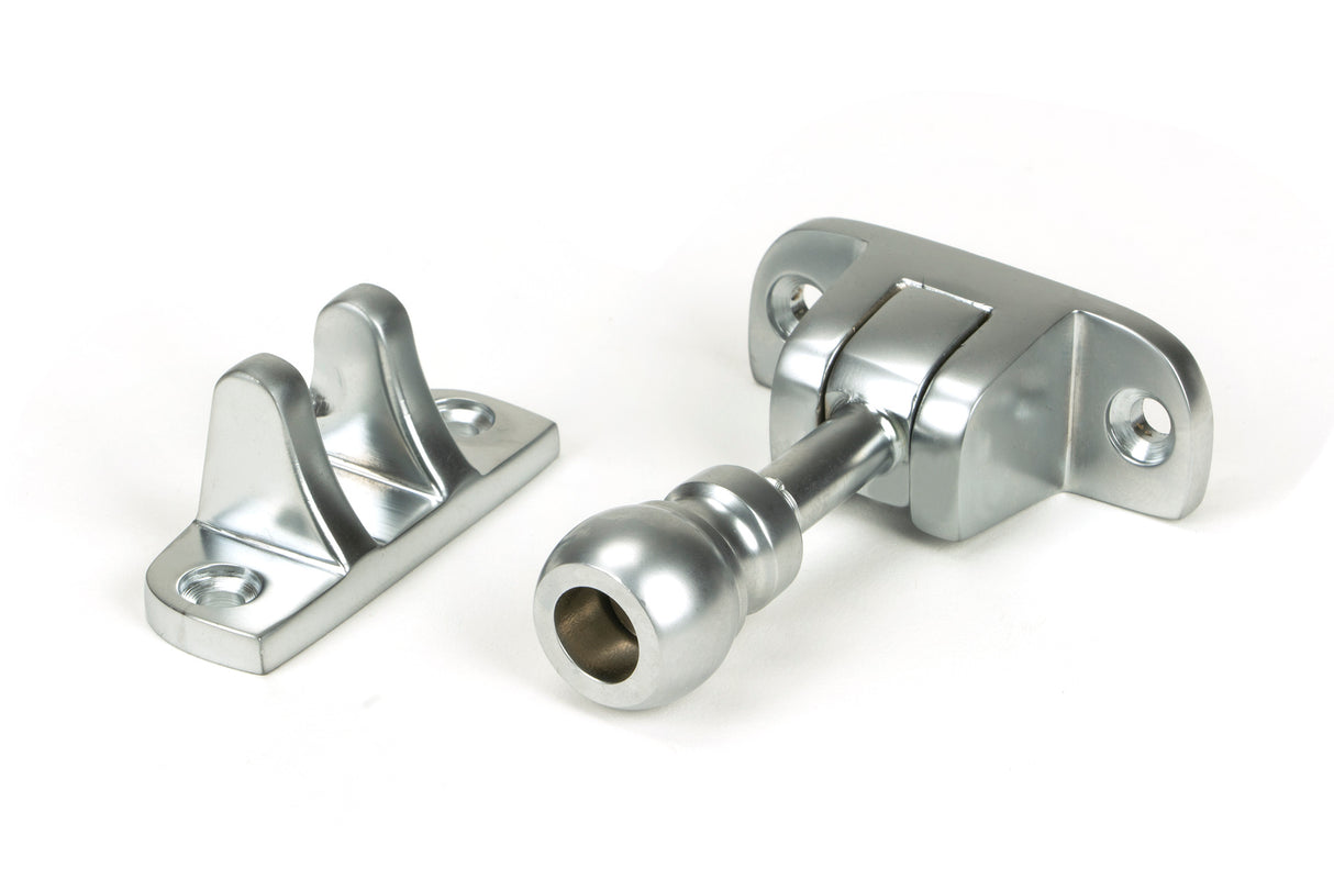 From The Anvil - Satin Chrome Mushroom Brighton Fastener (Radiused) | Sku. 45961 | Trade Door Handles.