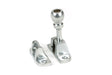 From The Anvil - Satin Chrome Mushroom Brighton Fastener (Radiused) | Sku. 45961 | Trade Door Handles.