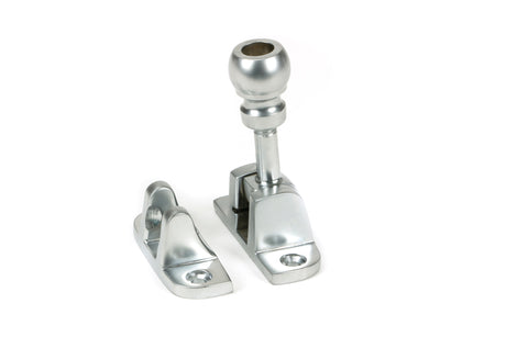 From The Anvil - Satin Chrome Mushroom Brighton Fastener (Radiused) | Sku. 45961 | Trade Door Handles.
