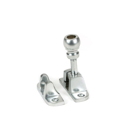 From The Anvil - Satin Chrome Mushroom Brighton Fastener (Radiused) | Sku. 45961 | Trade Door Handles.