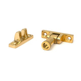 From The Anvil - Polished Brass Brompton Brighton Fastener - Narrow (Square) | Sku. 45962 | Trade Door Handles.