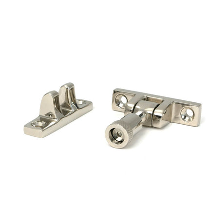From The Anvil - Polished Nickel Brompton Brighton Fastener - Narrow (Square) | Sku. 45963 | Trade Door Handles.
