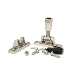 From The Anvil - Polished Nickel Brompton Brighton Fastener - Narrow (Square) | Sku. 45963 | Trade Door Handles.