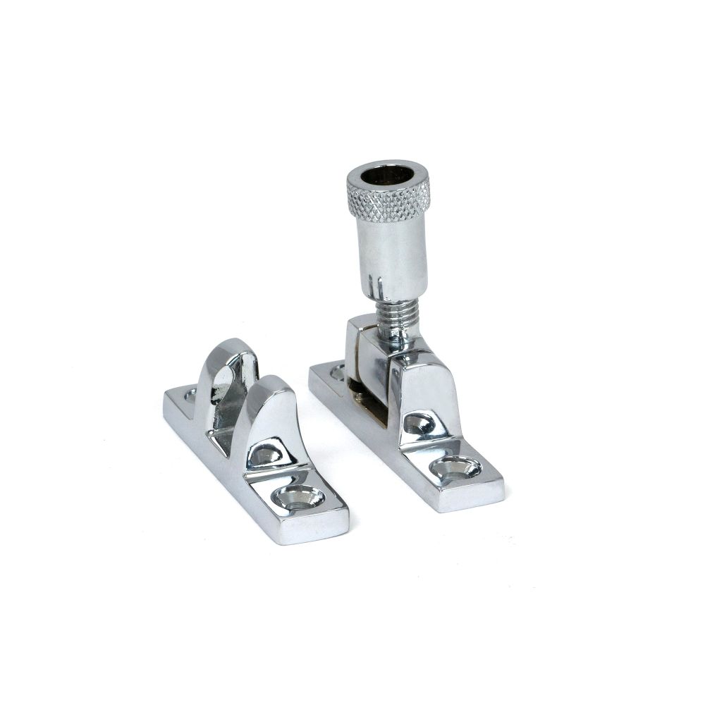 From The Anvil - Polished Chrome Brompton Brighton Fastener - Narrow (Square) | Sku. 45964 | Trade Door Handles.