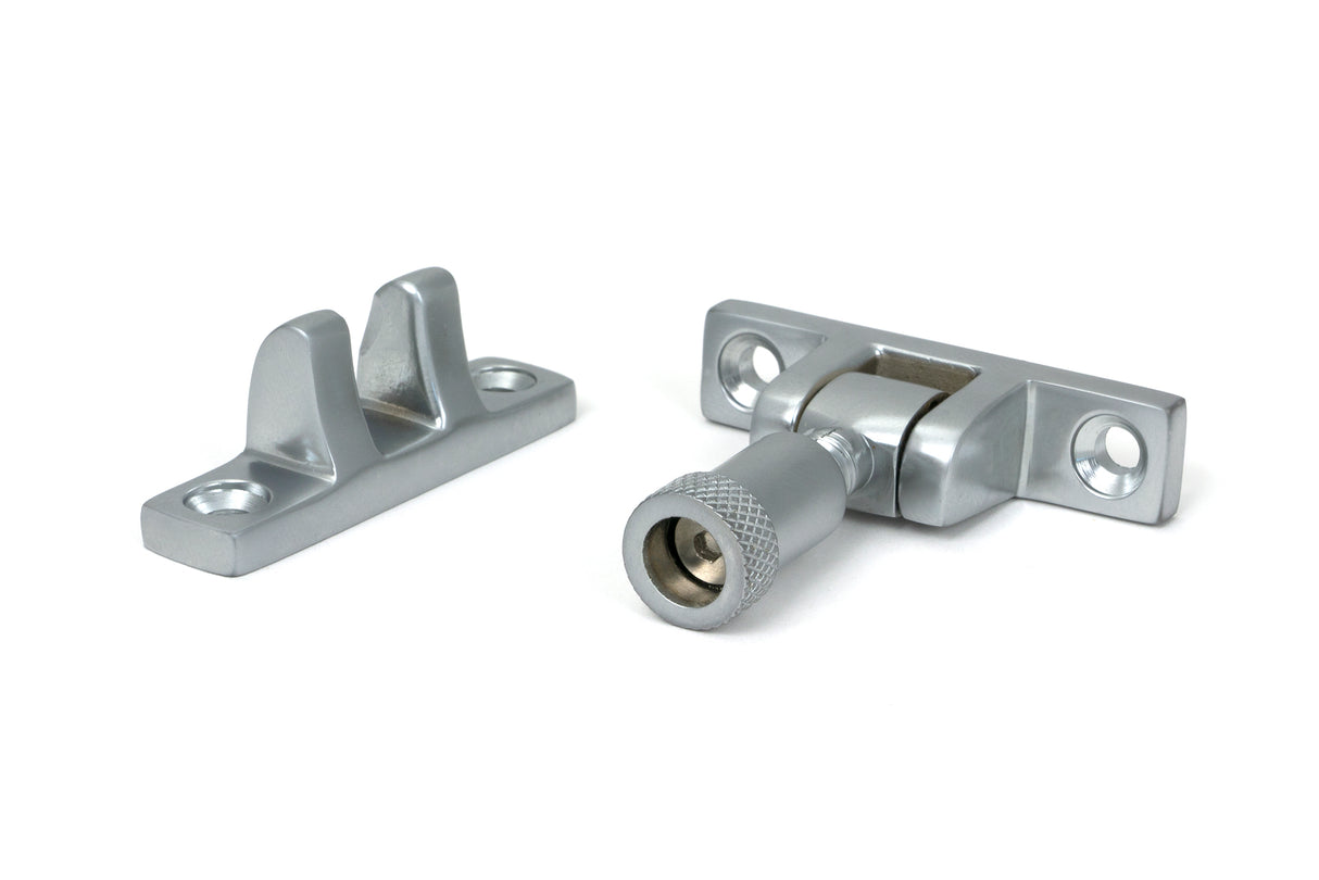From The Anvil - Satin Chrome Brompton Brighton Fastener - Narrow (Square) | Sku. 45966 | Trade Door Handles.
