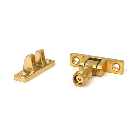 From The Anvil - Polished Brass Prestbury Brighton Fastener - Narrow (Square) | Sku. 45967 | Trade Door Handles.