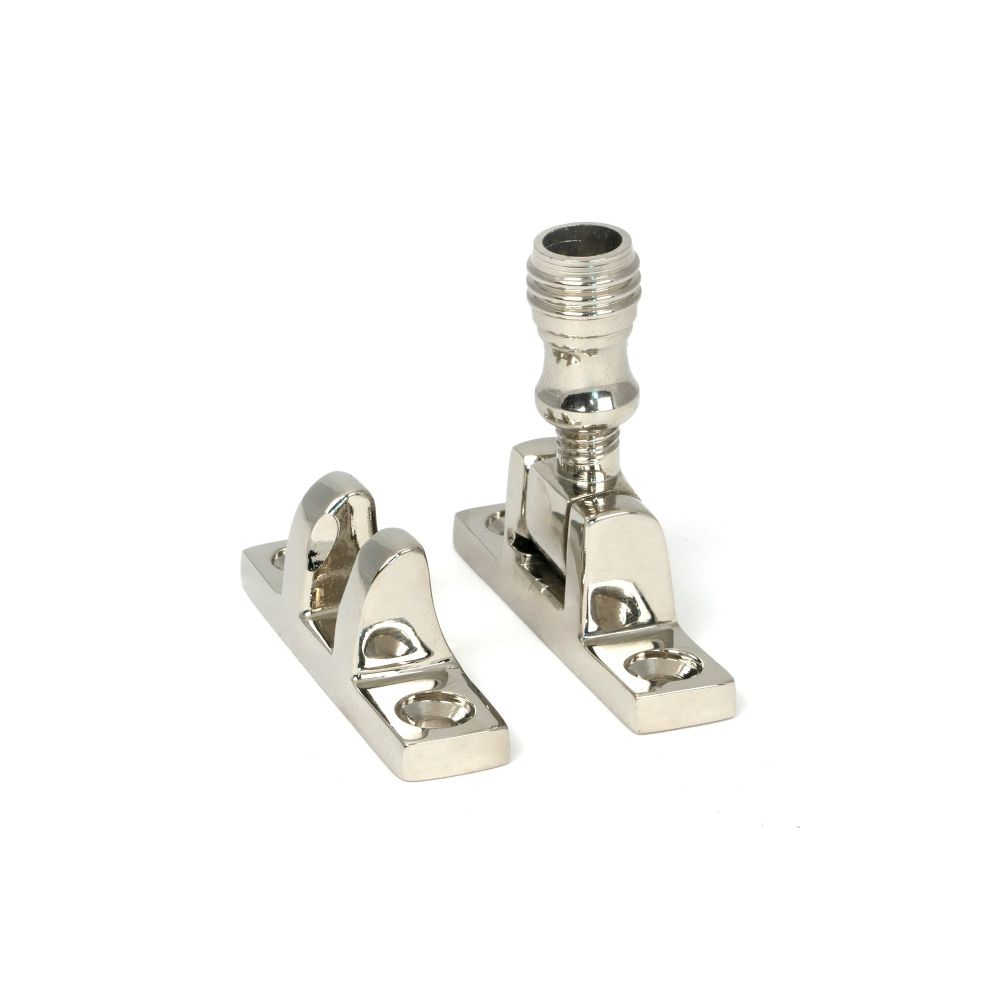 From The Anvil - Polished Nickel Prestbury Brighton Fastener - Narrow (Square) | Sku. 45968 | Trade Door Handles.