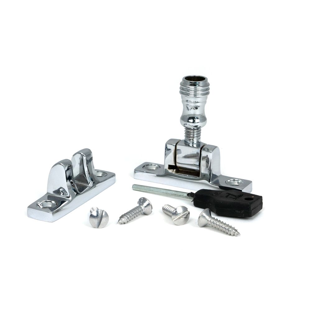 From The Anvil - Polished Chrome Prestbury Brighton Fastener - Narrow (Square) | Sku. 45969 | Trade Door Handles.