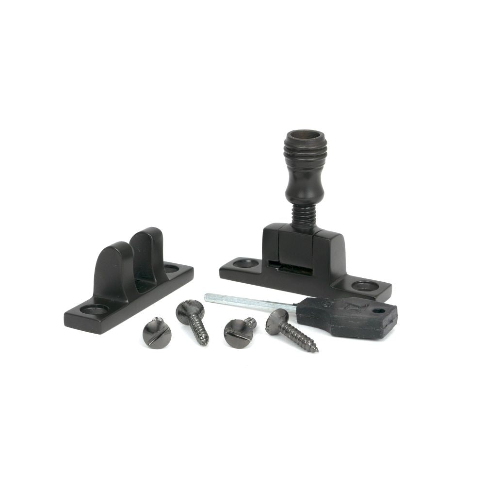 From The Anvil - Aged Bronze Prestbury Brighton Fastener - Narrow (Square) | Sku. 45970 | Trade Door Handles.