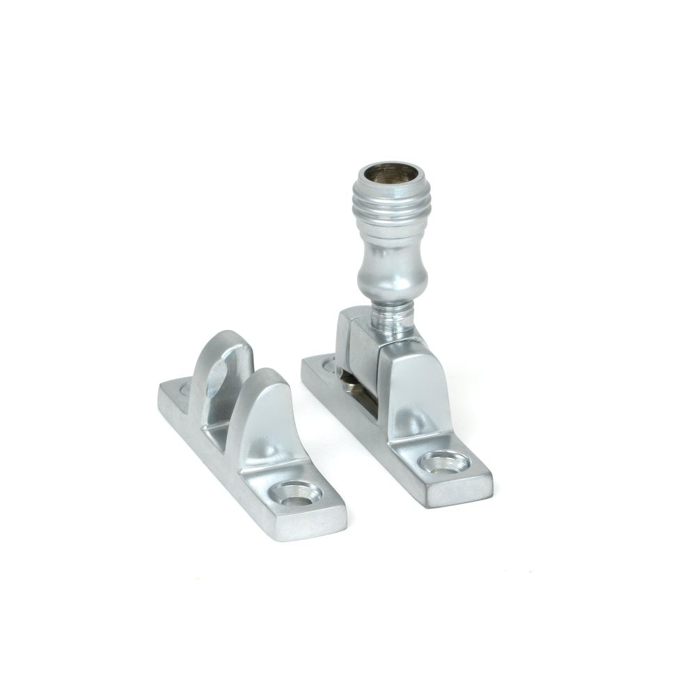 From The Anvil - Satin Chrome Prestbury Brighton Fastener - Narrow (Square) | Sku. 45971 | Trade Door Handles.