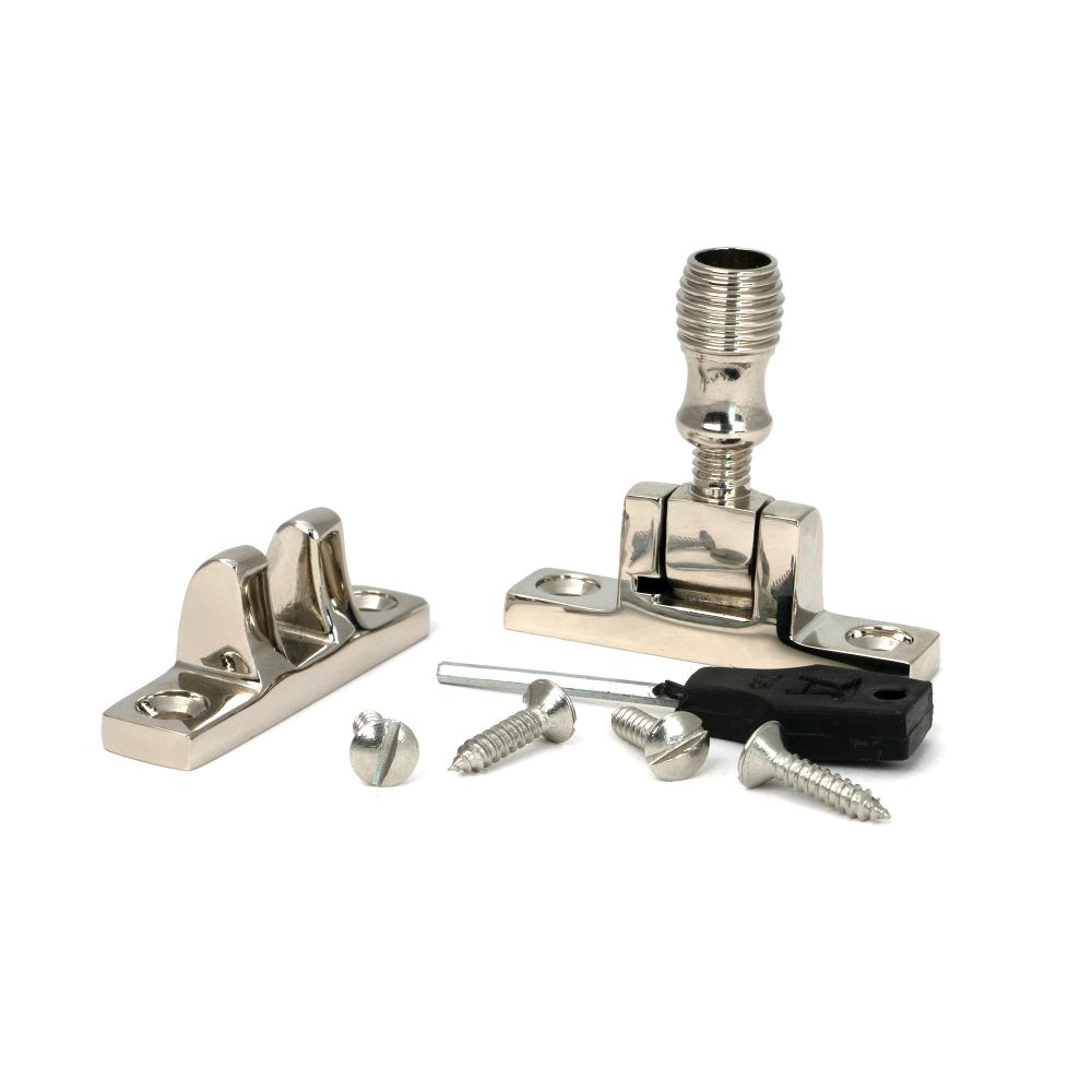 From The Anvil - Polished Nickel Beehive Brighton Fastener - Narrow (Square) | Sku. 45973 | Trade Door Handles.