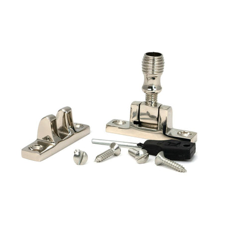 From The Anvil - Polished Nickel Beehive Brighton Fastener - Narrow (Square) | Sku. 45973 | Trade Door Handles.