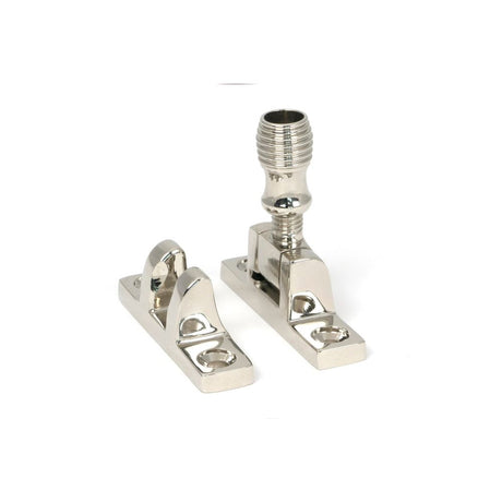 From The Anvil - Polished Nickel Beehive Brighton Fastener - Narrow (Square) | Sku. 45973 | Trade Door Handles.