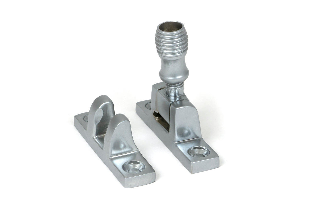 From The Anvil - Satin Chrome Beehive Brighton Fastener - Narrow (Square) | Sku. 45976 | Trade Door Handles.