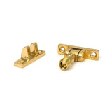 From The Anvil - Polished Brass Mushroom Brighton Fastener - Narrow (Square) | Sku. 45977 | Trade Door Handles.