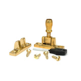 From The Anvil - Polished Brass Mushroom Brighton Fastener - Narrow (Square) | Sku. 45977 | Trade Door Handles.