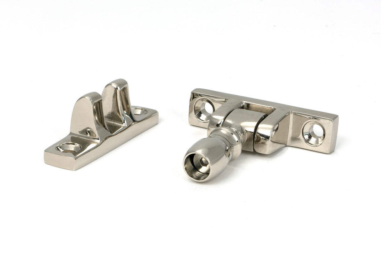 From The Anvil - Polished Nickel Mushroom Brighton Fastener - Narrow (Square) | Sku. 45978 | Trade Door Handles.