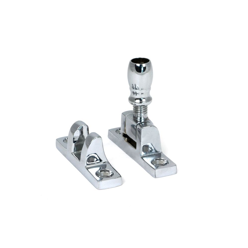 From The Anvil - Polished Chrome Mushroom Brighton Fastener - Narrow (Square) | Sku. 45979 | Trade Door Handles.