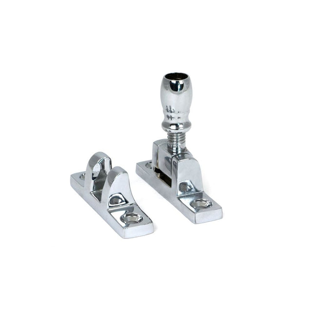 From The Anvil - Polished Chrome Mushroom Brighton Fastener - Narrow (Square) | Sku. 45979 | Trade Door Handles.