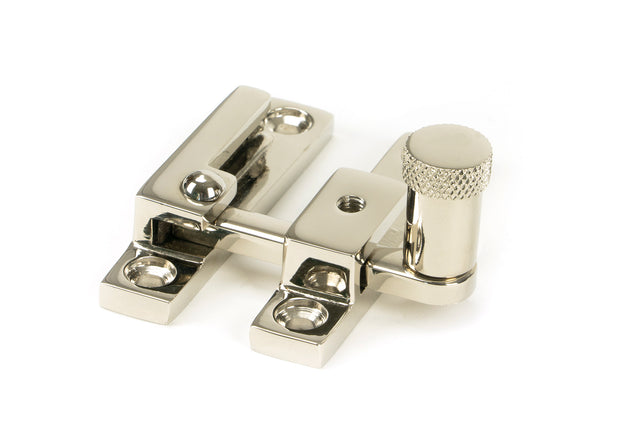 From The Anvil - Polished Nickel Brompton Quadrant Fastener - Narrow | Sku. 45983 | Trade Door Handles.