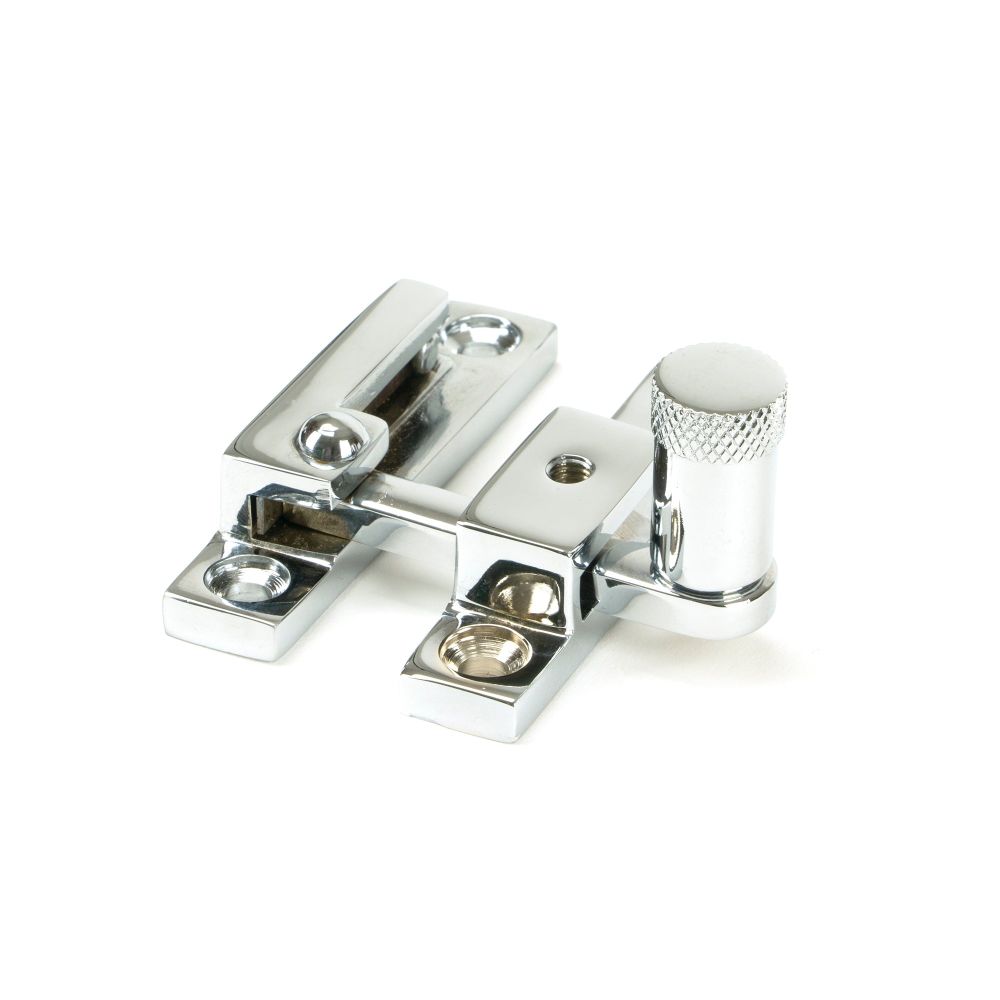From The Anvil - Polished Chrome Brompton Quadrant Fastener - Narrow | Sku. 45984 | Trade Door Handles.
