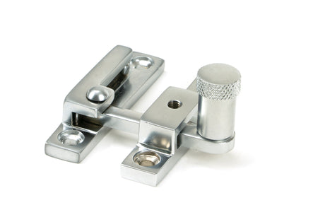 From The Anvil - Satin Chrome Brompton Quadrant Fastener - Narrow | Sku. 45986 | Trade Door Handles.