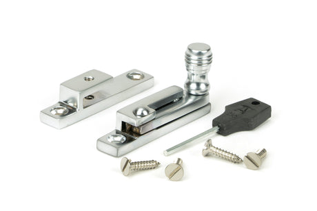 From The Anvil - Satin Chrome Prestbury Quadrant Fastener - Narrow | Sku. 45991 | Trade Door Handles.