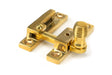 From The Anvil - Polished Brass Beehive Quadrant Fastener - Narrow | Sku. 45992 | Trade Door Handles.