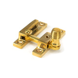 From The Anvil - Polished Brass Beehive Quadrant Fastener - Narrow | Sku. 45992 | Trade Door Handles.