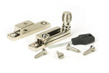 From The Anvil - Polished Nickel Beehive Quadrant Fastener - Narrow | Sku. 45993 | Trade Door Handles.