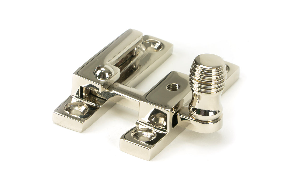 From The Anvil - Polished Nickel Beehive Quadrant Fastener - Narrow | Sku. 45993 | Trade Door Handles.