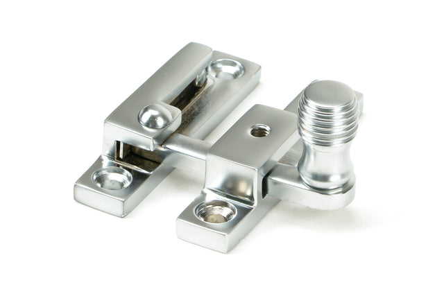 From The Anvil - Satin Chrome Beehive Quadrant Fastener - Narrow | Sku. 45996 | Trade Door Handles.