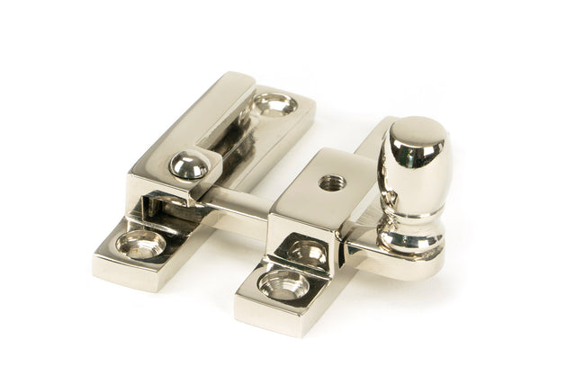 From The Anvil - Polished Nickel Mushroom Quadrant Fastener - Narrow | Sku. 45998 | Trade Door Handles.