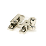 From The Anvil - Polished Nickel Mushroom Quadrant Fastener - Narrow | Sku. 45998 | Trade Door Handles.