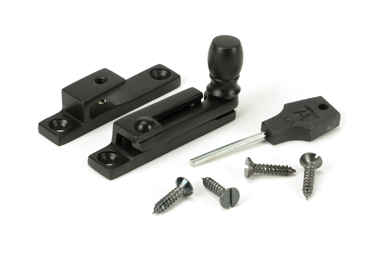 From The Anvil - Aged Bronze Mushroom Quadrant Fastener - Narrow | Sku. 46014 | Trade Door Handles.