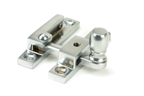 From The Anvil - Satin Chrome Mushroom Quadrant Fastener - Narrow | Sku. 46015 | Trade Door Handles.