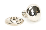 From The Anvil - Polished Nickel Hammered Mushroom Cabinet Knob 32mm | Sku. 46022 | Trade Door Handles.