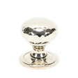 From The Anvil - Polished Nickel Hammered Mushroom Cabinet Knob 32mm | Sku. 46022 | Trade Door Handles.