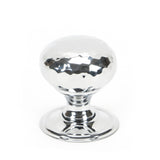 From The Anvil - Polished Chrome Hammered Mushroom Cabinet Knob 32mm | Sku. 46023 | Trade Door Handles.