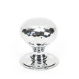From The Anvil - Polished Chrome Hammered Mushroom Cabinet Knob 32mm | Sku. 46023 | Trade Door Handles.