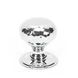 From The Anvil - Polished Chrome Hammered Mushroom Cabinet Knob 32mm | Sku. 46023 | Trade Door Handles.
