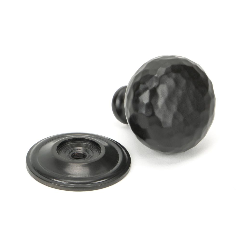 From The Anvil - Aged Bronze Hammered Mushroom Cabinet Knob 32mm | Sku. 46024 | Trade Door Handles.