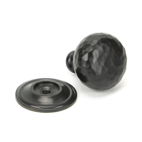 From The Anvil - Aged Bronze Hammered Mushroom Cabinet Knob 32mm | Sku. 46024 | Trade Door Handles.