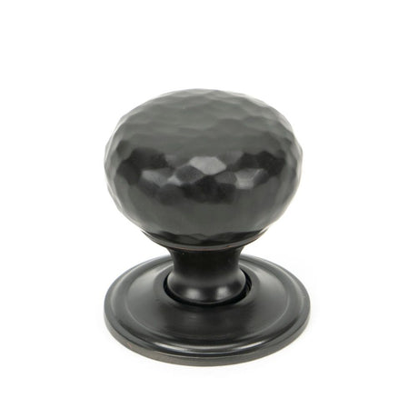 From The Anvil - Aged Bronze Hammered Mushroom Cabinet Knob 32mm | Sku. 46024 | Trade Door Handles.