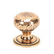 From The Anvil - Polished Bronze Hammered Mushroom Cabinet Knob 32mm | Sku. 46025 | Trade Door Handles.