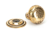From The Anvil - Aged Brass Hammered Mushroom Cabinet Knob 38mm | Sku. 46026 | Trade Door Handles.