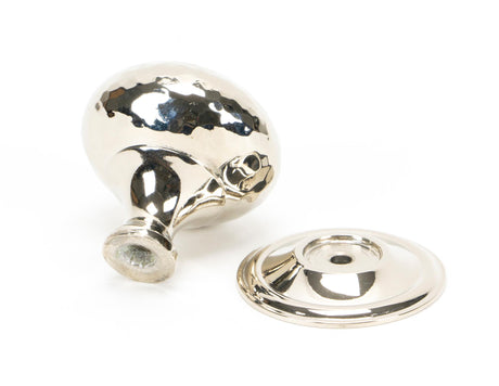 From The Anvil - Polished Nickel Hammered Mushroom Cabinet Knob 38mm | Sku. 46027 | Trade Door Handles.