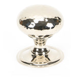 From The Anvil - Polished Nickel Hammered Mushroom Cabinet Knob 38mm | Sku. 46027 | Trade Door Handles.