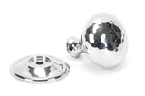 From The Anvil - Polished Chrome Hammered Mushroom Cabinet Knob 38mm | Sku. 46028 | Trade Door Handles.