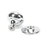 From The Anvil - Polished Chrome Hammered Mushroom Cabinet Knob 38mm | Sku. 46028 | Trade Door Handles.